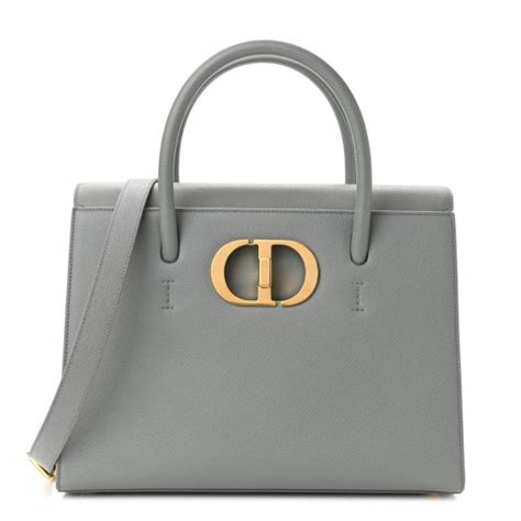 Large St Honoré Tote Gray Grained Calfskin 